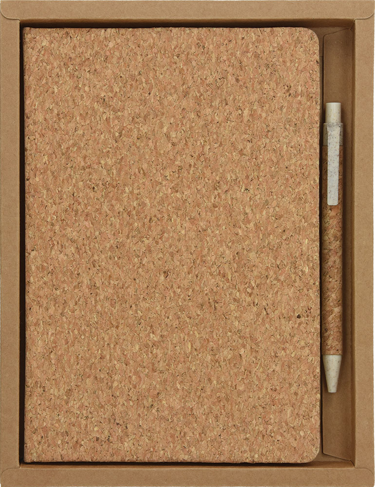 240310-EC Notes Eko Cork i kem. ol. od pluta u natur poklon kutiji 18,2x23,5x2,5cm