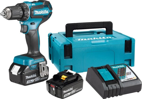 Aku bušilica MAKITA DDF485RFJ (18V,Li-ion,BL,2x3,0Ah)