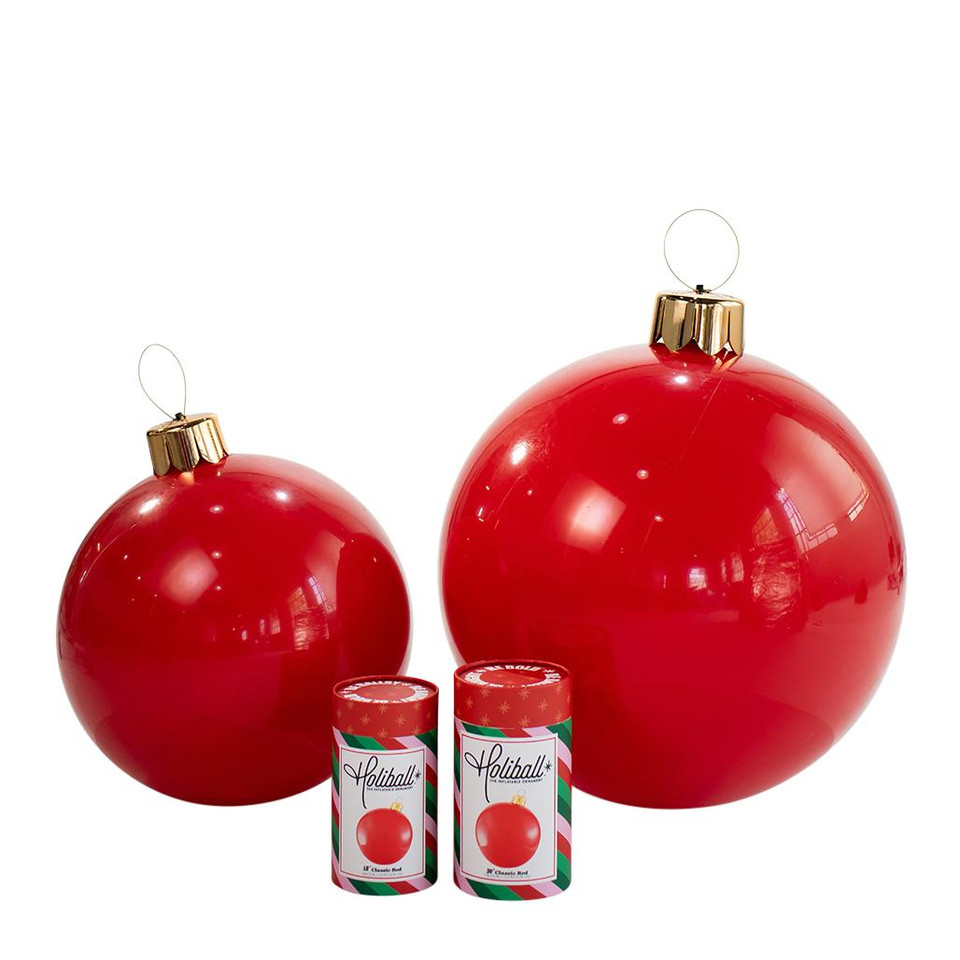 160248 Holiball božićna kugla 76cm crvena
