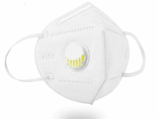 MASKA ZAŠTITNA FFP2 S VENTILOM, za odrasle, bijela